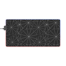 Load image into Gallery viewer, Spiderwebs Print (by AllyKat &amp; Co. Design) LED Gaming Mouse Pad
