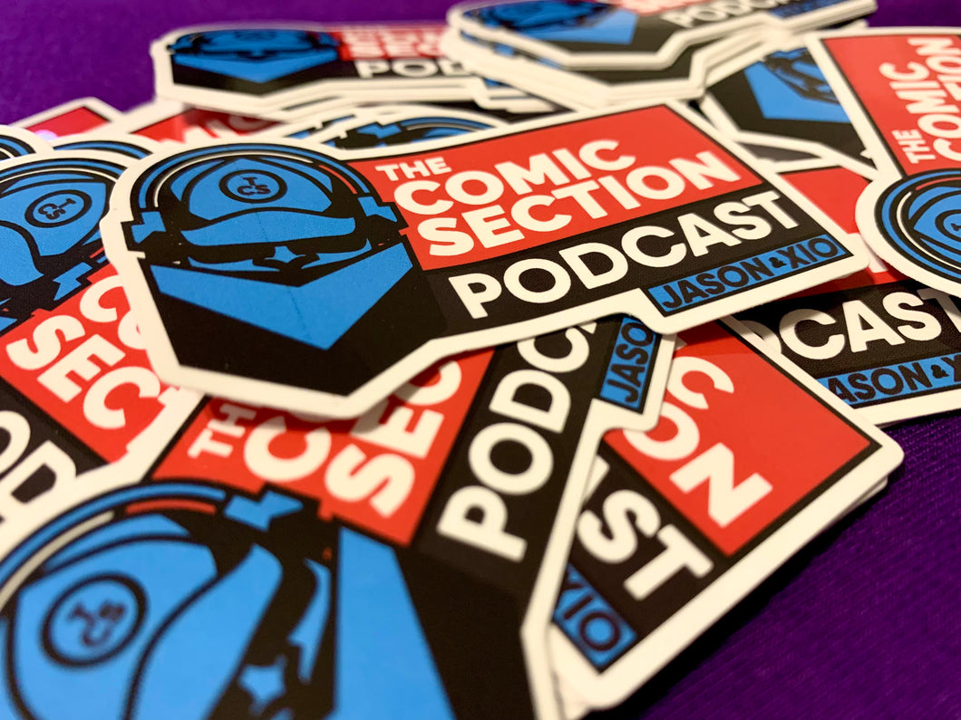The Comic Section Podcast Old Logo 3” Die Cut Vinyl Sticker